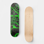 Groene Circuit Persoonlijk Skateboard (Voorkant)