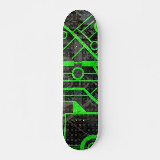 Groene Circuit Persoonlijk Skateboard (Voorkant)