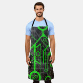 Groene Circuit Schort (Gedragen)