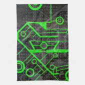 Groene Circuit Theedoek (Verticaal)