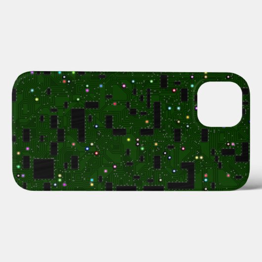 Groene circuitkaart Case-Mate iPhone case (Achterkant (horizontaal))