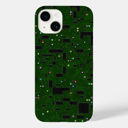 Groene circuitkaart Case-Mate iPhone case (Achterkant)