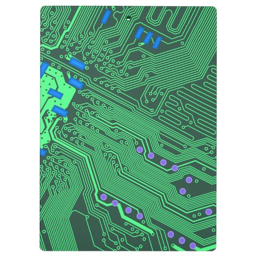 Groene circuitkaart klembord (Achterkant)