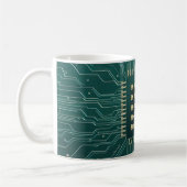 Groene circuitkaart koffiemok (Links)