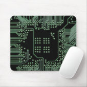 Groene circuitkaart muismat (Met muis)