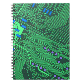 Groene circuitkaart notitieboek