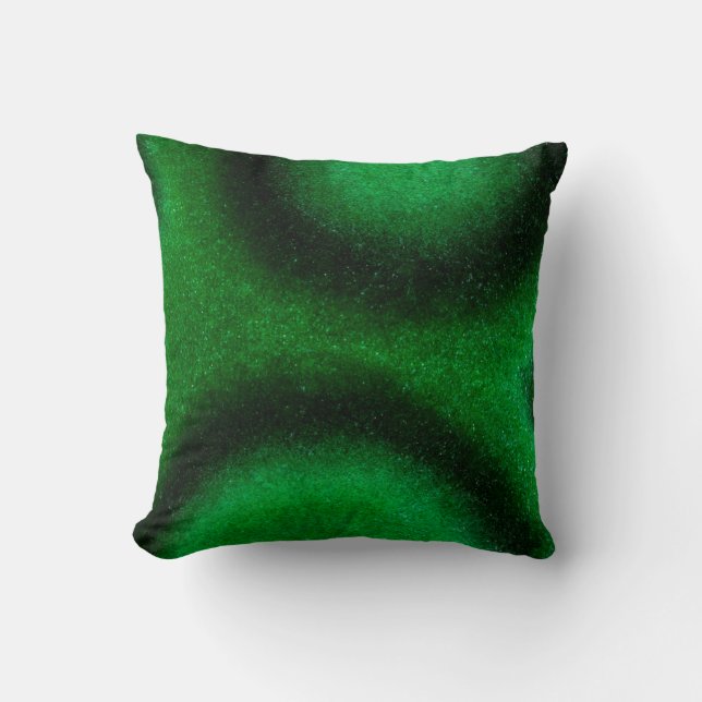 Groene Circulaire Malachiet Kussen (Voorkant)