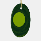 groene cirkel keramisch ornament (Rechts)