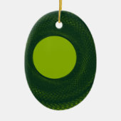 groene cirkel keramisch ornament (Voorkant)