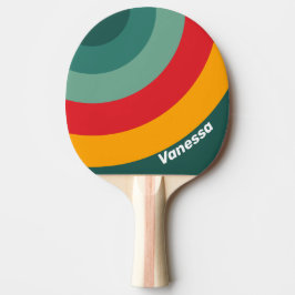 Groene Cirkel Streep met Naam Tafeltennisbatje