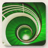 Groene cirkelbaan bier onderzetter (Voorkant)