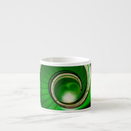 Groene cirkelbaan espresso kop