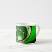 Groene cirkelbaan espresso kop (Voorkant rechts)