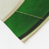 Groene cirkelbaan fleece deken (Hoek)