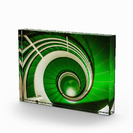 Groene cirkelbaan fotoblokken