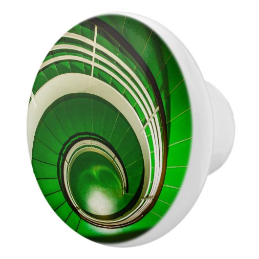 Groene cirkelbaan keramische knop (Rechts)