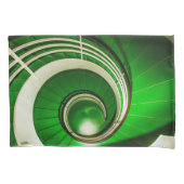 Groene cirkelbaan kussensloop (Voorkant)