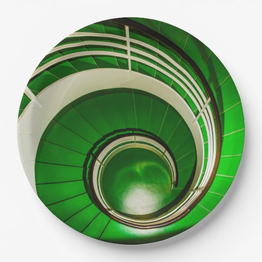 Groene cirkelbaan papieren bordje (Voorkant)