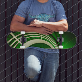 Groene cirkelbaan persoonlijk skateboard