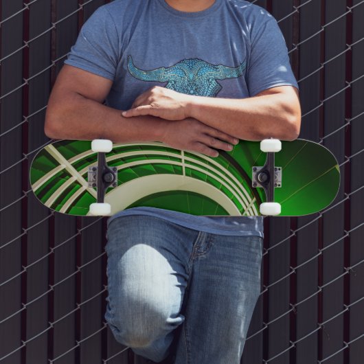 Groene cirkelbaan persoonlijk skateboard (Buiten 3)