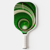 Groene cirkelbaan pickleball paddle (Achterkant)