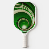 Groene cirkelbaan pickleball paddle (Voorkant)