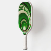 Groene cirkelbaan pickleball paddle (Links)