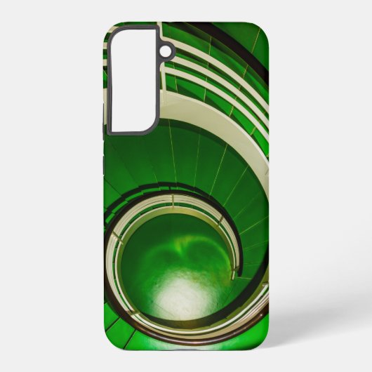 Groene cirkelbaan samsung galaxy hoesje (Achterkant)