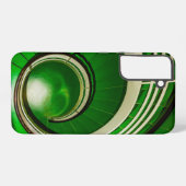 Groene cirkelbaan samsung galaxy hoesje (Achterkant horizontaal)