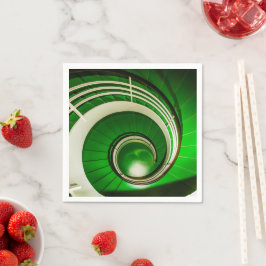 Groene cirkelbaan servet