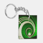 Groene cirkelbaan sleutelhanger (Voorkant Links)