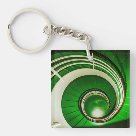 Groene cirkelbaan sleutelhanger (Voorkant)