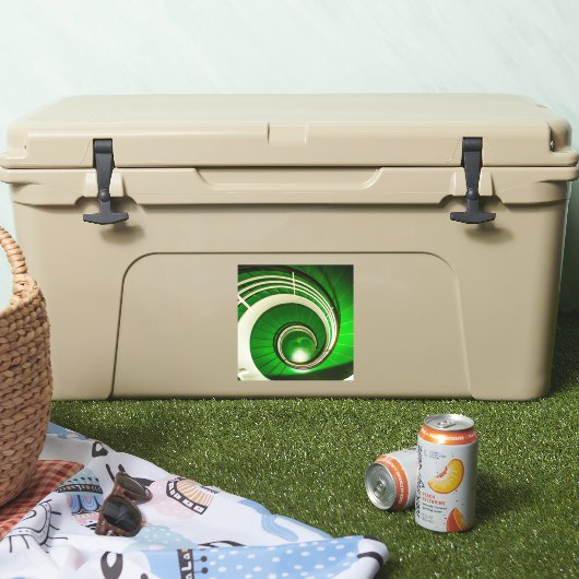 Groene cirkelbaan sticker (Koeler)