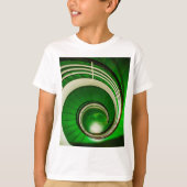 Groene cirkelbaan t-shirt (Voorkant)