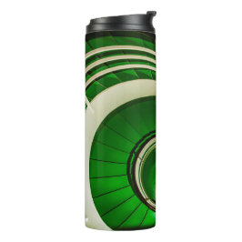 Groene cirkelbaan thermosbeker