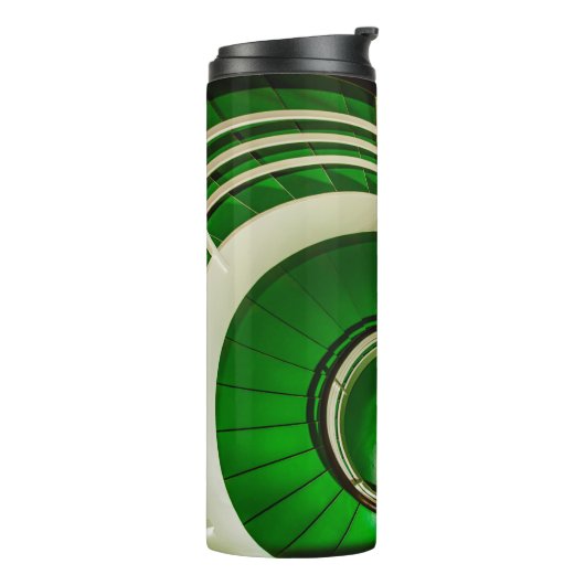 Groene cirkelbaan thermosbeker (Gedraaid links)