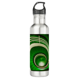 Groene cirkelbaan waterfles 