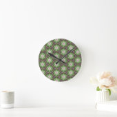 Groene Cirkelpatroon Ronde Klok (Huis)