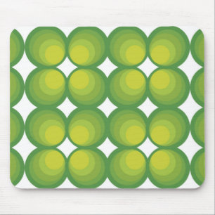 Groene cirkelrijen uit de jaren 70... muismat