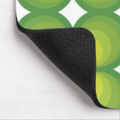 Groene cirkelrijen uit de jaren 70... muismat (Hoek)