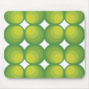 Groene cirkelrijen uit de jaren 70... muismat