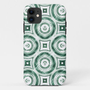 groene cirkels Abstract iPhone 11 Hoesje