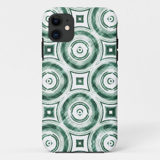 groene cirkels Abstract Case-Mate iPhone Case (Achterkant)