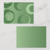 Groene cirkels - Chubby Visitekaartje (Voorkant / Achterkant)