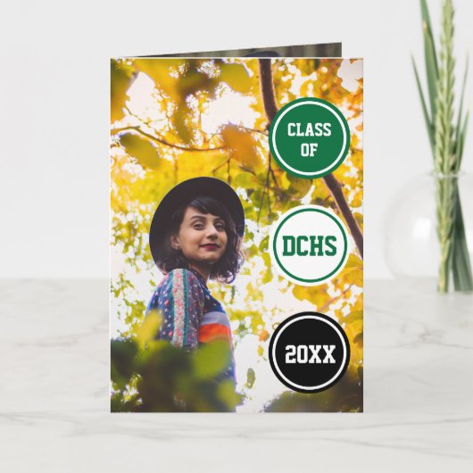 Groene Cirkels Foto Afstuderen (Voorkant)