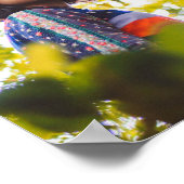 Groene cirkels Foto Afstuderen Poster (Hoek)