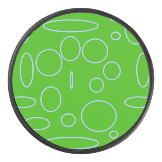 Groene cirkels hockey puck (Voorkant)