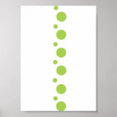 Groene cirkels op wit poster (Voorkant)