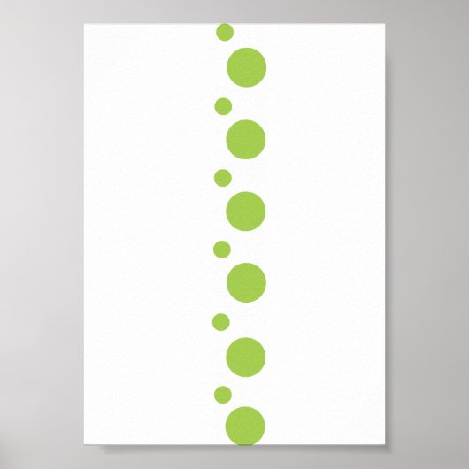 Groene cirkels op wit poster (Voorkant)