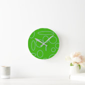 Groene cirkels ronde klok (Huis)